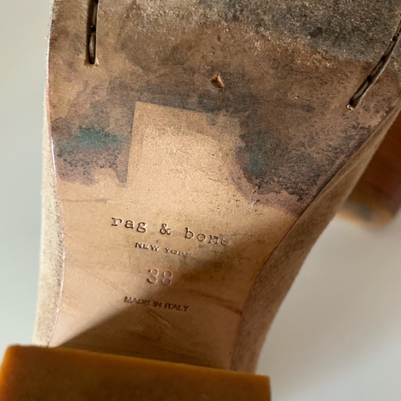 rag & bone Tan Suede Ankle Booties - Picture 2 of 15